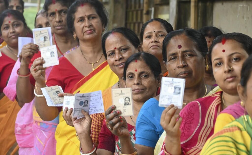 peoples with their voter id